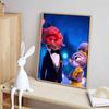 Disney Diamond Painting Zootopia Ball Theme Fan Art Cartoon Mosaic Diamond Cross Stitch DIY Gift Home Decor