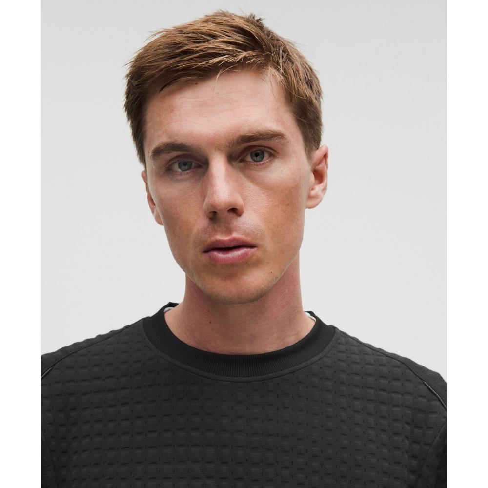 Lululemon 3d Waffle Knit Jacquard Pullover Black Black