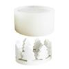 Silicone Tealight Candle Holder Mold Christmas Tree Flower Tealight Candle Bases Silicone Mold for Crafting Projects