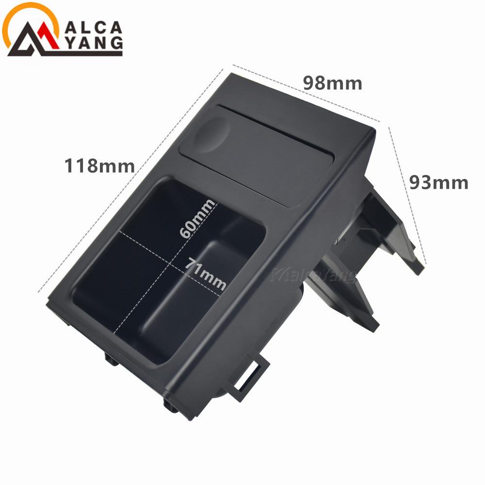 Double Hole Car Vehicle Front Center Console Storage Box Coin + Cup Holder for BMW E46 3SERIES 1999-2006