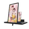 Ultra Clear Mobile Phone Screen Magnifier with Pull-out Vertical & Horizontal Projection, Eye Protection, and Tablet-style Stand