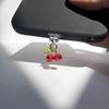 1Pc Cute Red Cherry Phone Dust Plug - Decoration for IPhone/Type-C Charging Port
