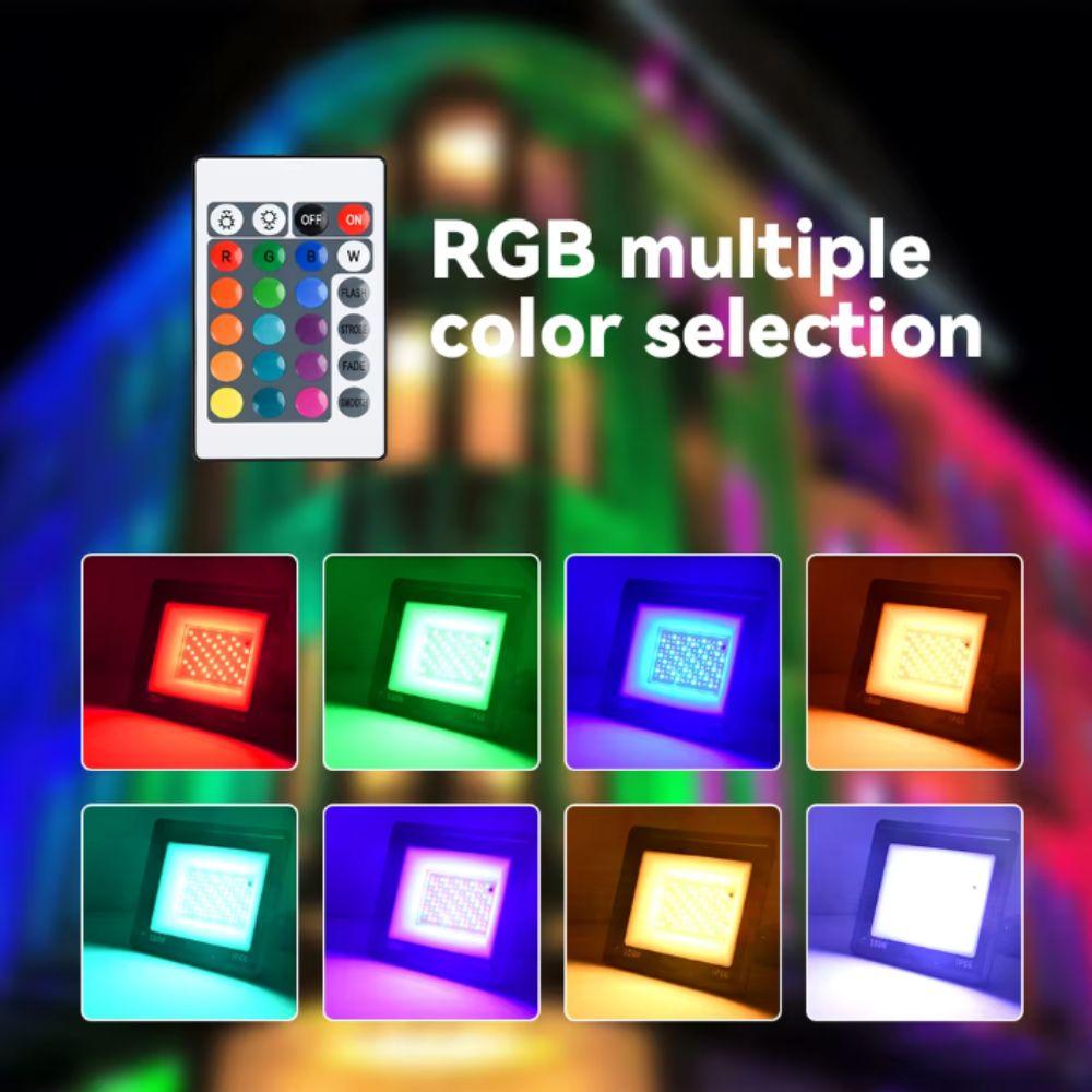 Multicolor RGB LED Floodlight IP66 Waterproof Landscape Lights Reflector Color Spotlight  Garden