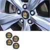 Uniumbi 220 Series Crown Center Cap Set of 4 Wheel Center Cap Hub Cap Wheel Cover (Gold)