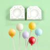 2 peças Mini Coração Forma Balão Silicone Molde Fondant Chocolate Molde DIY Pasta de Goma Argila Vela Moldes Bolo Decoração Ferramenta Bakeware