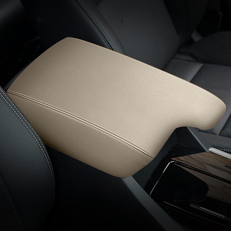 AOMSAZTO Armrest For Honda Accord 2013-2017 Black With Red Stiches