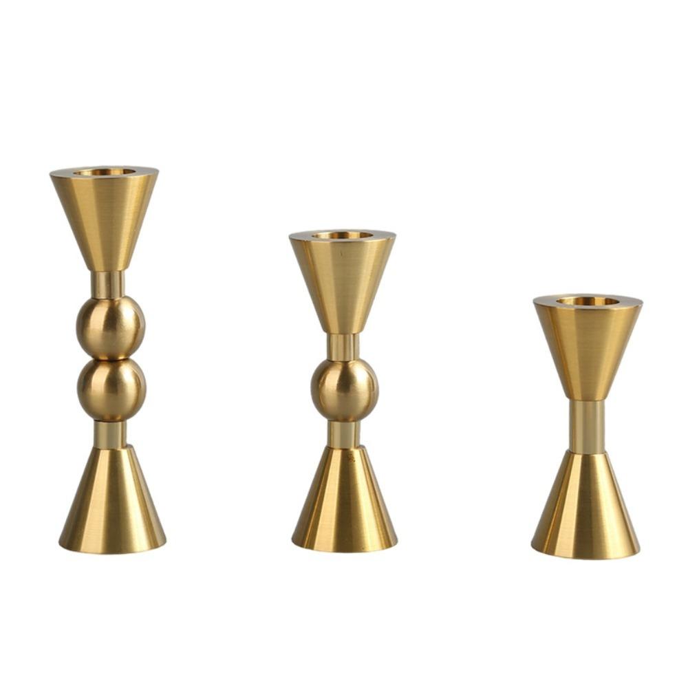 3Pcs Table Centerpiece Candlestick Holders Decorative Candle Holder  for Wedding, Holiday,Party 3Pcs