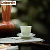 45ml Beixitang Eisglasur Keramische Teetasse Klein Einzelne Meistertasse Chinesische Teeschale mit Untertasse Set Persönlicher Chazhan Geschenkbox