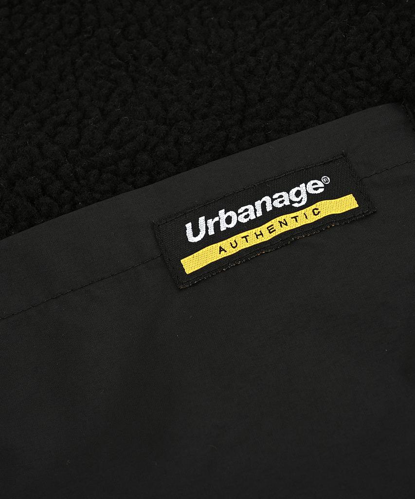 Urbanage Reversible Fleece Jacket_Black