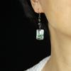 Retro Beaded Shell Pendant Earrings