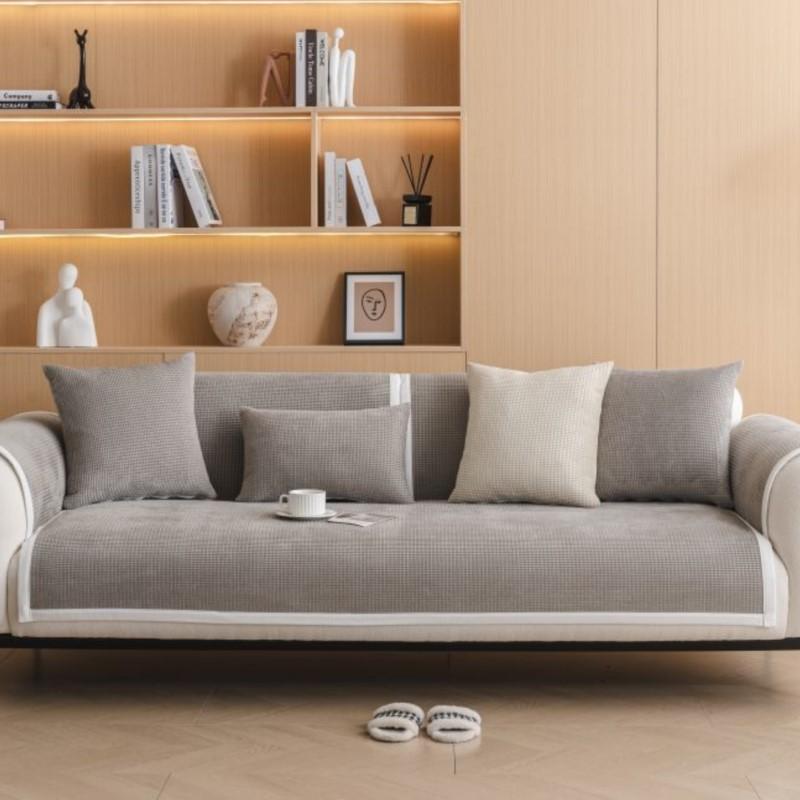 Autumn Winter Home Non-slip Living Room Sofa Cushion Couch Sofa Covers Mat Chenille Slipcover Corn Corduroy Funda Sofa Mats