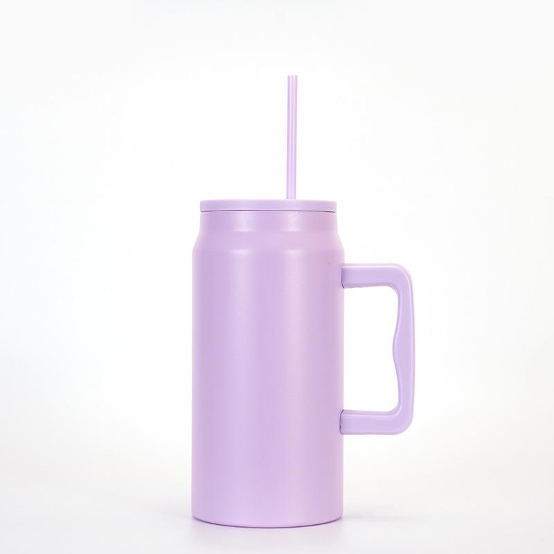 50oz Leak-Proof Portable Straw Cup: Ideal for Hot & Cold Drinks, Outdoor Activities, and Car Use