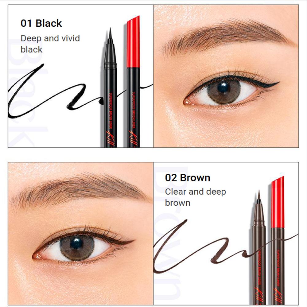 

Clio Суперстойкая подводка-кисточка + Специальный набор для снятия макияжа с губ и глаз 02 Brown