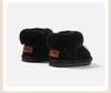 Toddler Girls' Plush Outdoor Leather Boots with Velvet Lining - Winter 2025