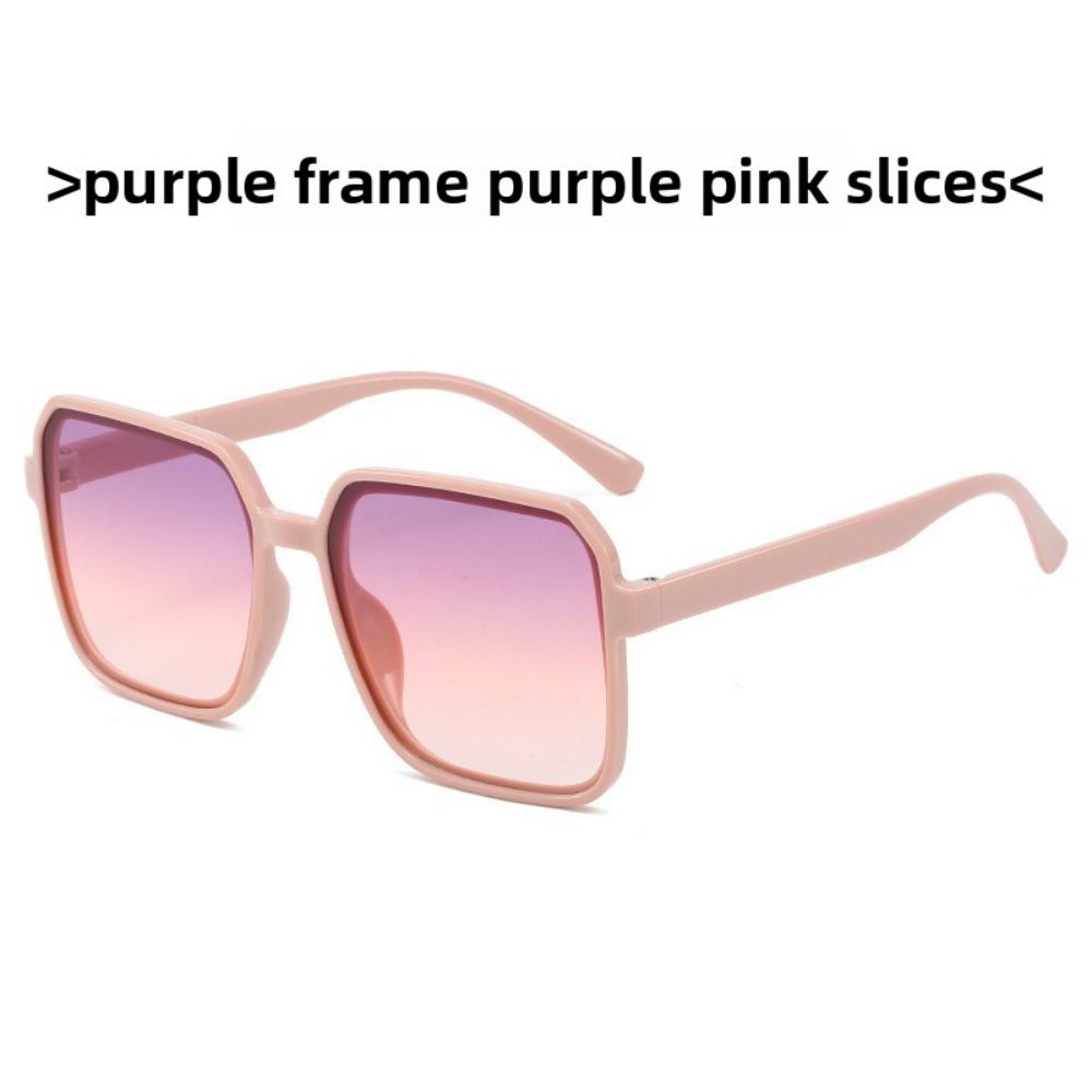 New fashion sunglasses women's square sunglasses plain and versatile ins simple classic sunglasses