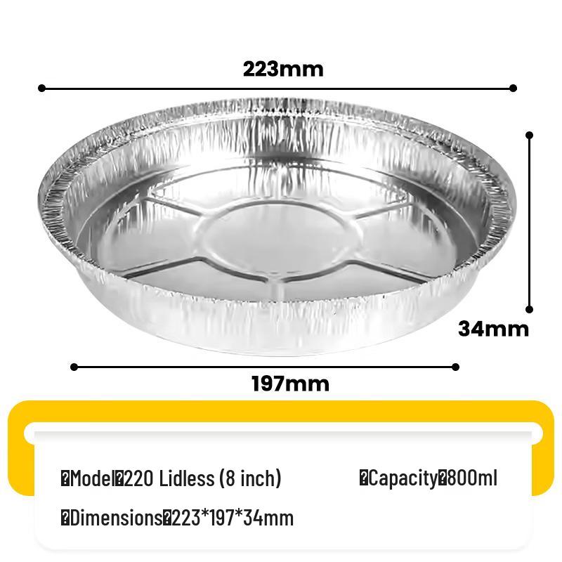 

ZISIZ Round Aluminum Foil Baking Pans