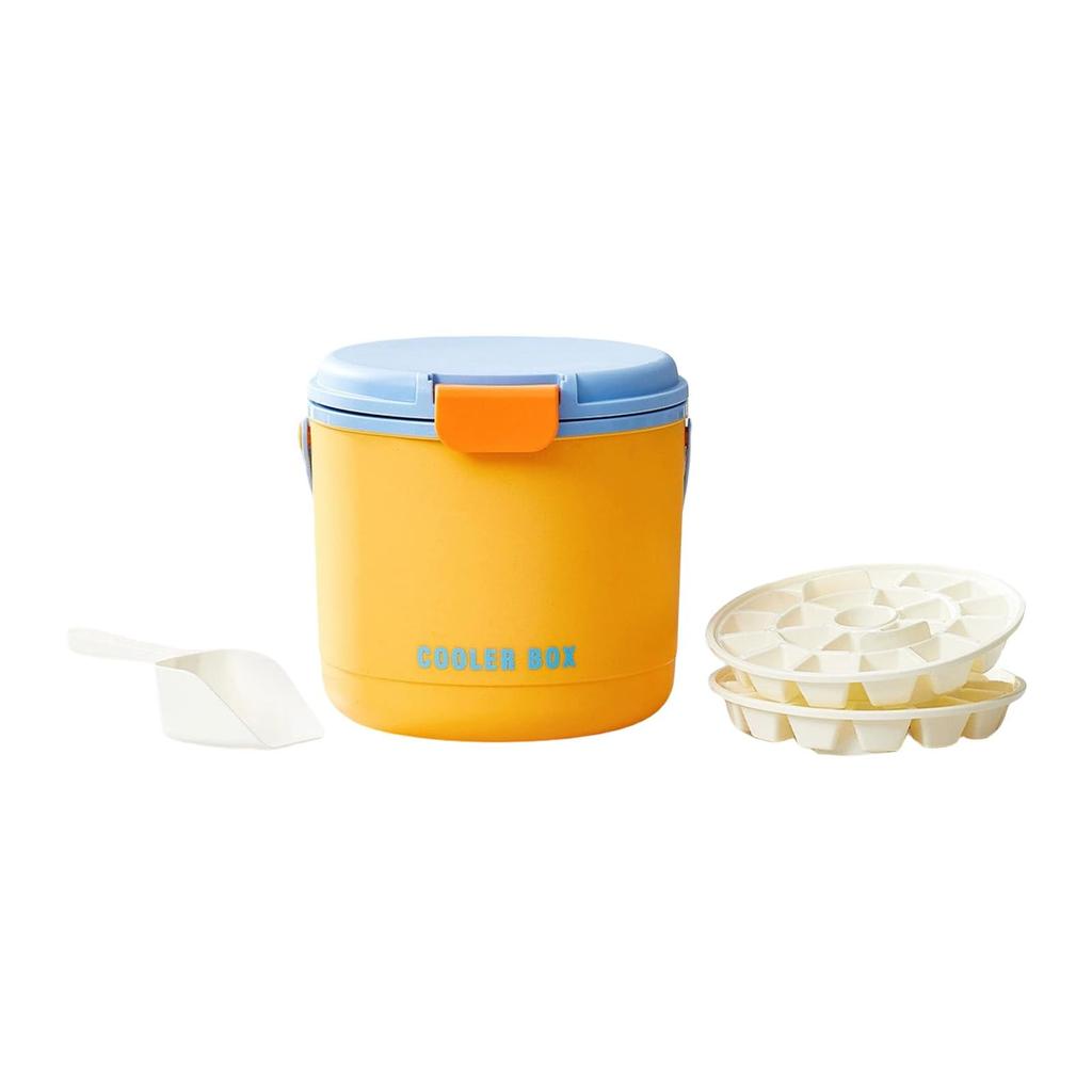 Portable Ice Bucket Household Ice Storage Box Ice Making Mold Outdoor Picnic Camping Insulation Ice Maker Suitable For Cocktail Drinks