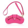 Retro PU Leather Handmade Glasses Bag Sunglasses Case Portable Myopia Frame Protector Simple Hanging Neck Wrist Storage Box