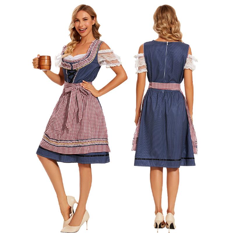 Halloween Oktoberfest Bavarian traditional costume beer costume adult women's dress
