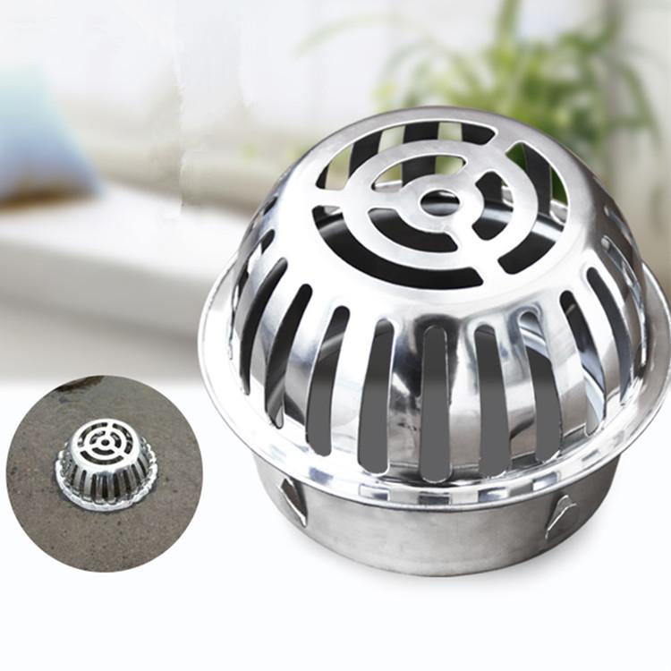 Large Flow Stainless Steel Drainage for Outdoor Garden Balcony Floor Drain with 110 Tubes Stainless Steel