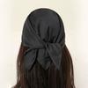 Einfacher quadratischer Polyester-Schal für Damen, Schaloberteil, Kopftücher, Leichte Halstücher, Haarbandana, Halstuch, Muslimischer Hijab