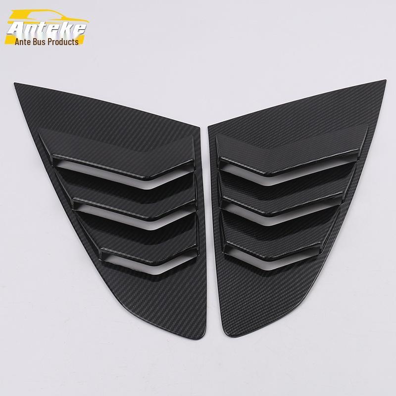 18 CC Rear Window Louver Side Anti-Scratch Patch - Decorative Exterior Panel Accessory