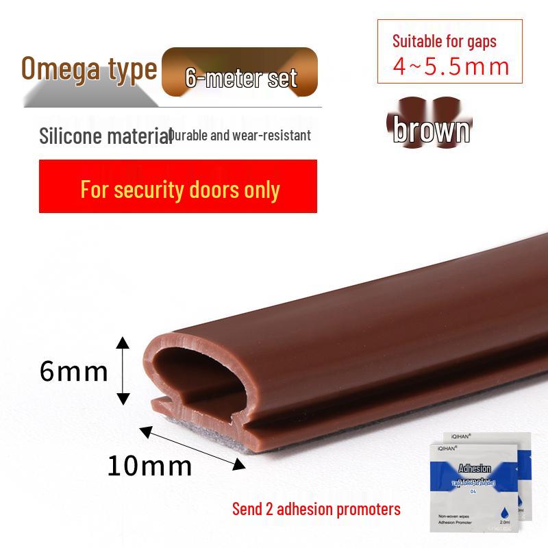 Diebstahlsichere selbstklebende Silikon-Dichtungsleiste für Tür und Fenster zum Abdichten gegen Wind und zur Isolierung