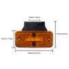 10/8/6/4pcs 12V 24V LED Side Marker Light Car External Lights Squarde Warning Tail Light Signal Lamp Auto Trailer Truck Lorry