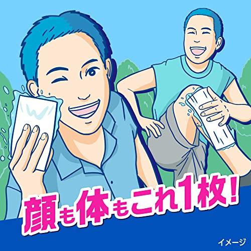 Men's Biore [Bulk purchase] Body sheet that indulges your face Clean soap scent 28 sheets x 3 pieces Uses proprietary "Tuftec sheet" that is hard to t