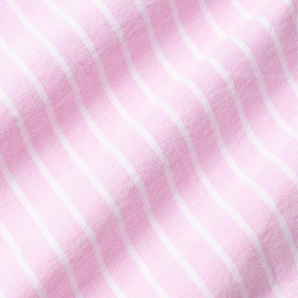 Polo Ralph Lauren Ss22 Logo Embroidered Striped Button-Up Long Sleeve Shirt Men Shirts Pink 710829448-002