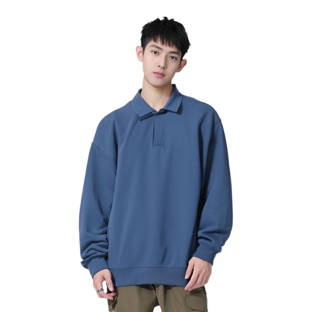Li Ning Serie Colori Cina Colore Unico Comodo Traspirante Versatile Felpa con Cappuccio Sportiva Casual da Uomo Felpe Indaco AWDU849-5