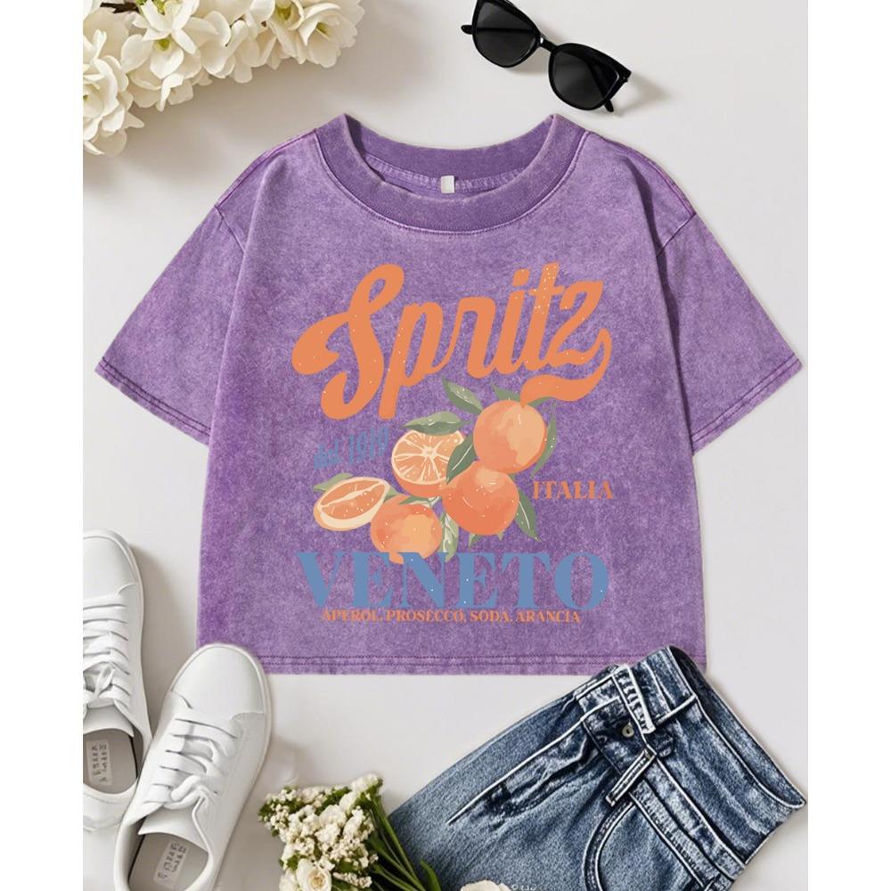 

Spritzy Veneto Забавные женские футболки с принтом апельсинов, хлопковые топы, приталенная футболка, повседневная летняя спортивная одежда XL
