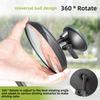 Universal Suction Cup Rearview Mirror, Round & Square Styles, HD Anti-Glare, Strong Suction, Easy Installation, Fit Most Cars.
