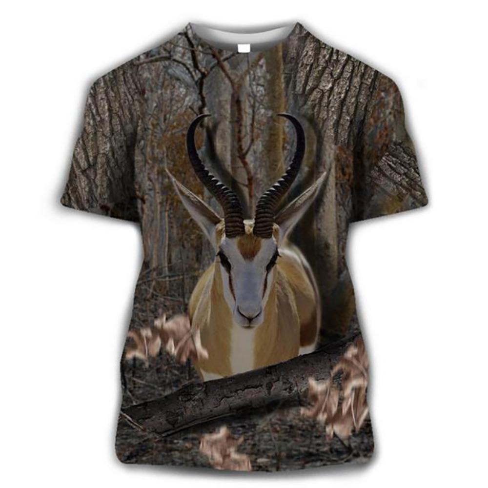 New Animal Camouflage Hunting 3D Print T-Shirts Men Women Summer Short Sleeve T Shirt Oversized Harajuku Tops Tees Kids Clothing