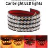 TOPKU LED Pickup Truck Tail Light Strip,Truck Tailgate Dynamic Light Bar, 60" Flexible Flowing drl Strip Bar with Red Brake Amber Turning Signals