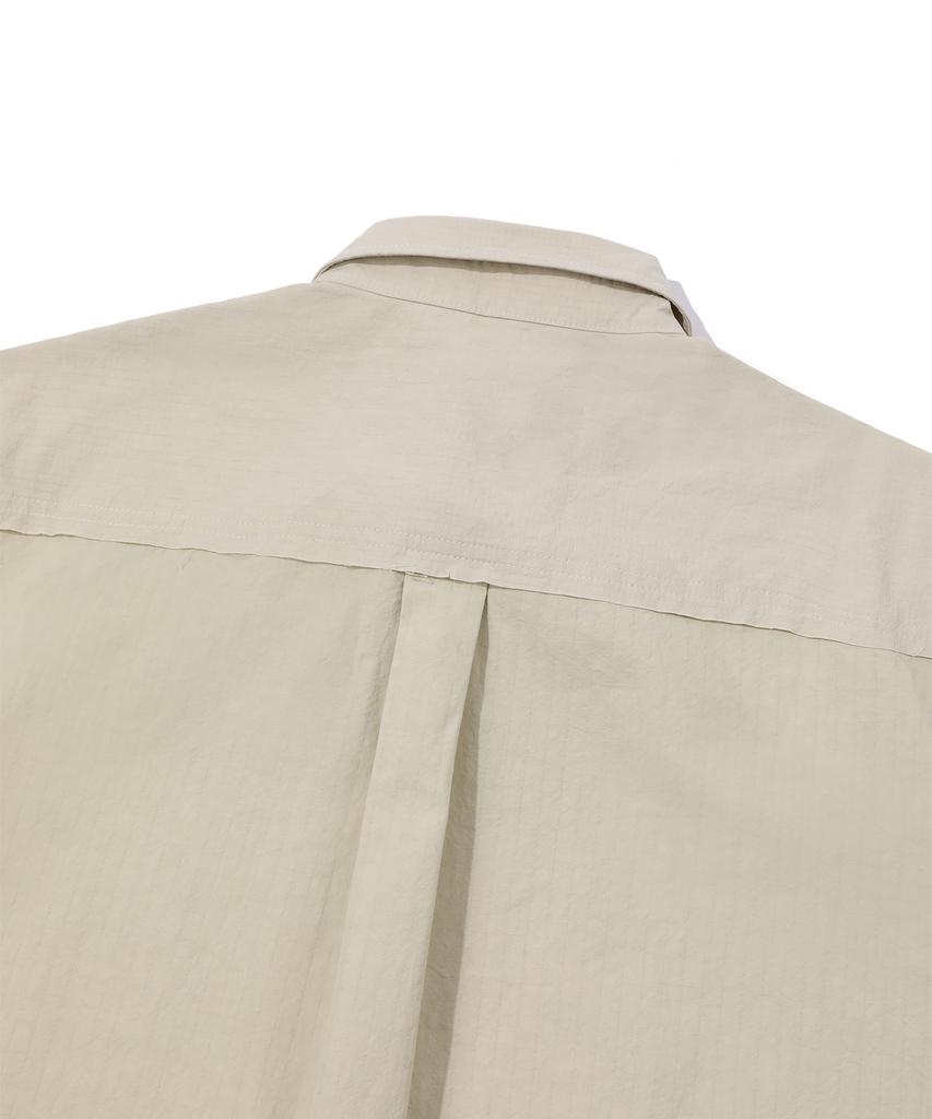 EPISODE UNTITLED Match Check Pocket Half Sleeves Shirts_Beige