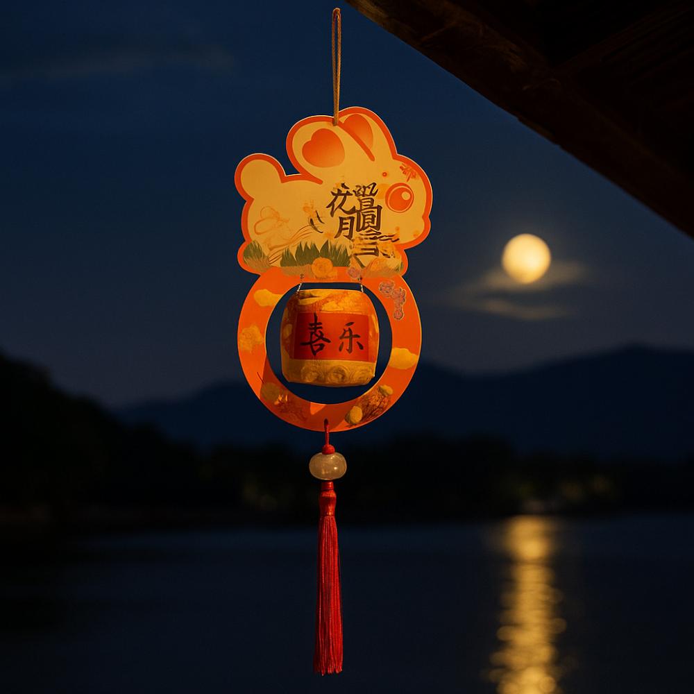 Weaving Middle Autumn Festival Lantern Rabbit Ancient Style Handheld Lantern  Women