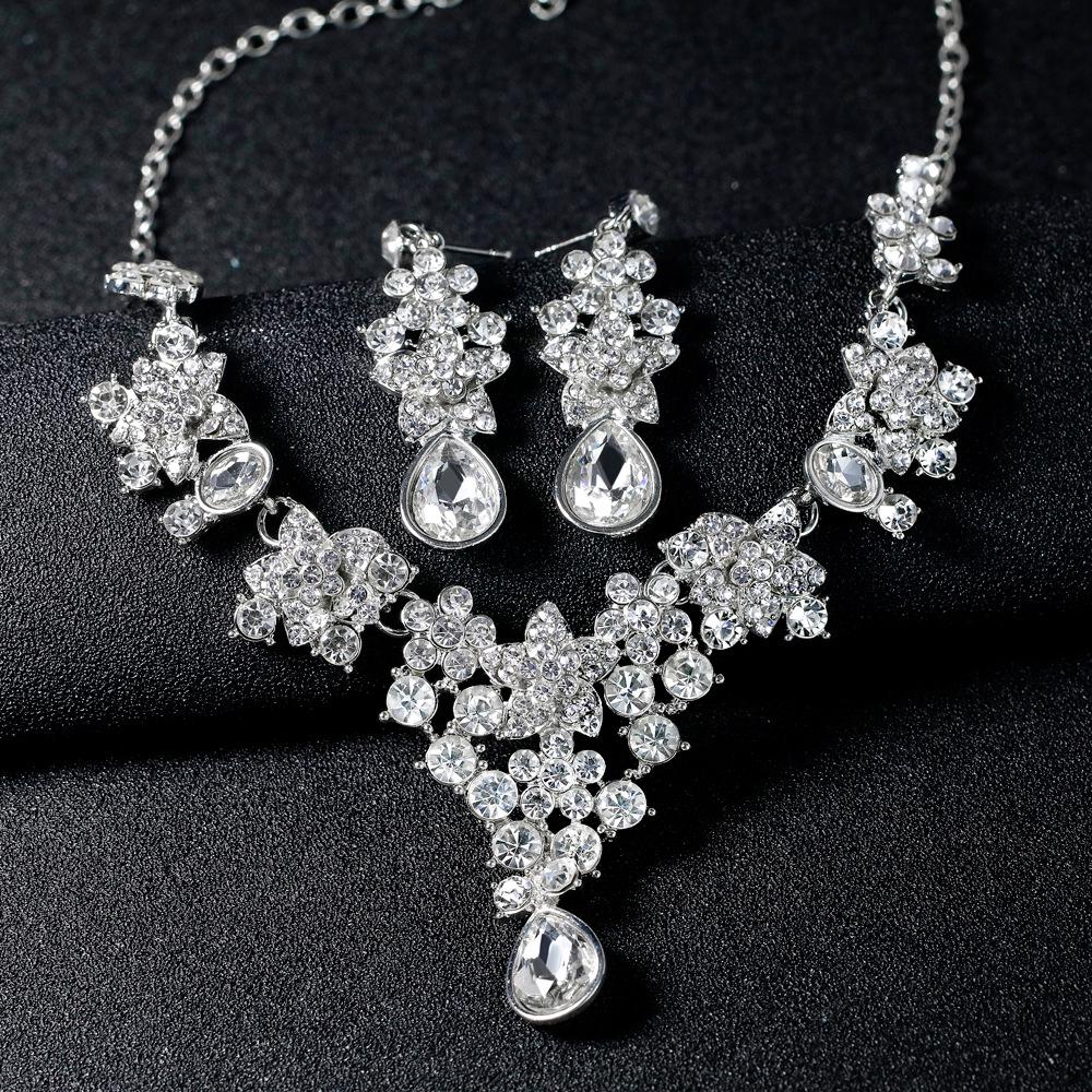 Damen Halskette Ohrring Schmuck Modeschmuck Sets B0910751 AVE