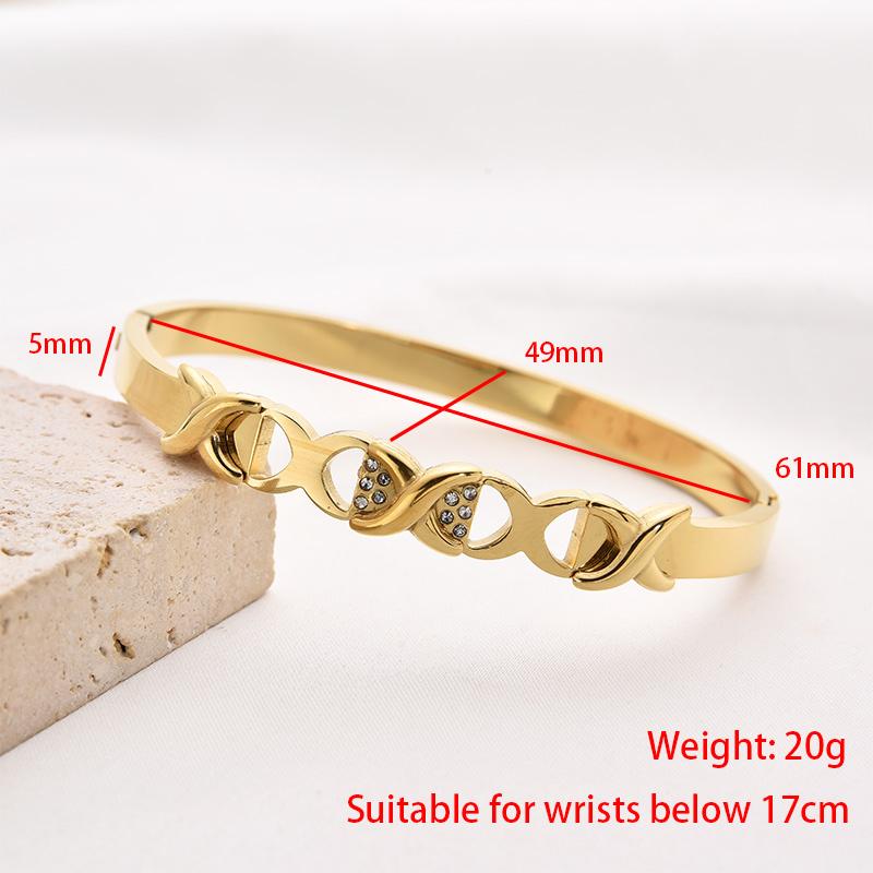 

Классический браслет-крест из нержавеющей стали в стиле панк, геометрический браслет с кубическим цирконием, изысканные украшения для женщин, подарки на вечеринку 17cm