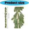 Artificial Vine Greenery Christmas Cedar Vine 6feet Long Hanging Plant for Mantel Indoor and Outdoor Decorations