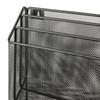 Wall Mount Metal File Organizer 3 Tier Mesh Holder Documents Reports Folders and Magazines Office Desk Storage Solution