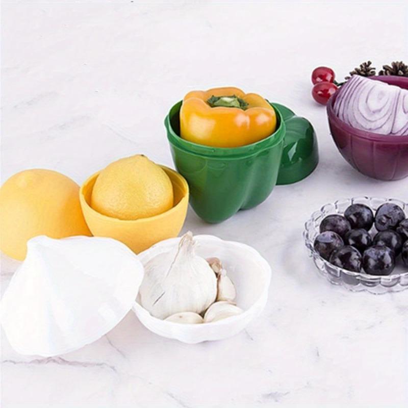 5pcs Set Transparent Fruit & Vegetable Saver Containers - Reusable, Airtight Storage Boxes - Perfect for Fridge & Freezer Organization