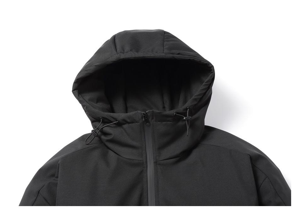 BLACKHOOP Unisex Winterjacke mit Kapuze aus Baumwolle – Funktionelle Outdoor-Bergjacke