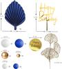 Blue White Gold Balls Cake Toppers Balls Birthday Cake Decorations for Birthday Boho Wedding Baby Shower Party Decorations