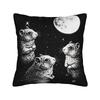 Hamster Faded Funny s Style Square Pillow Cases  Cushion Cover Fashion Zippered Decorative Pillowcase for Home cm