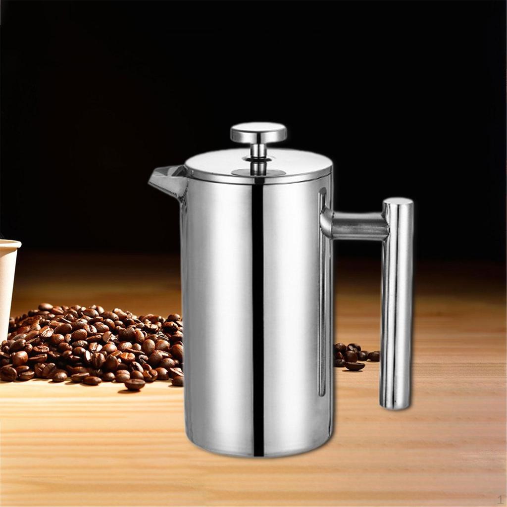 French Pressing Coffee Maker Pot Gift Comfortable Handle Espresso Kettle Stainless Steel for