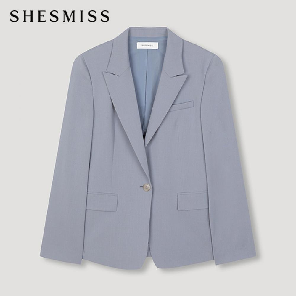 

She S miss One Button базовый однобортный пиджак SwSjkn21010 Ll light blue/55