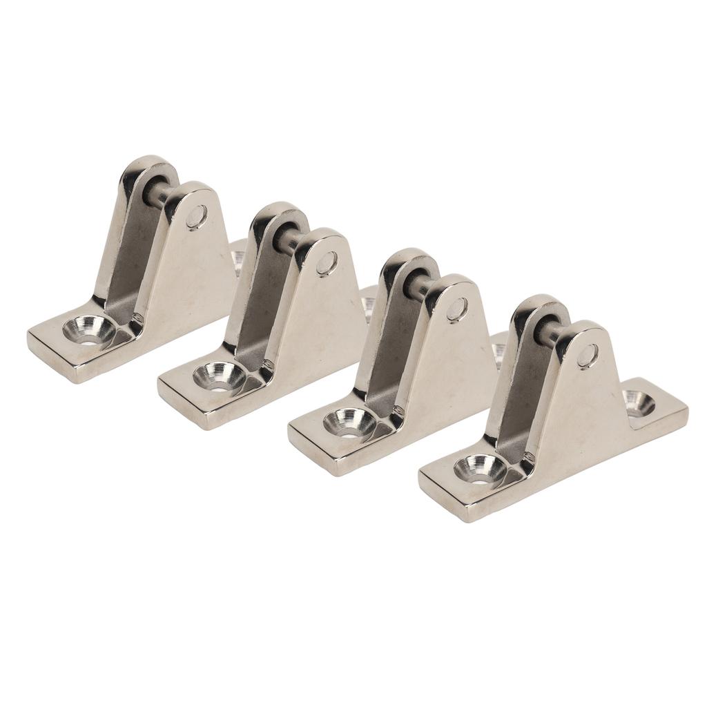 4Pcs Swivel Hinge Mount Stainless Steel Deck Side Mount Hinge Boat Top Hardware Hinge for Yacht