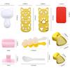 Cute Cat Rice Ball Molds 6 Sets Sushi Molds Bento Box Accessories Kits with 1PC Musubi Maker Press Mold, 2PCS Gimbap Molds Triangle and 1PC Rice Ball