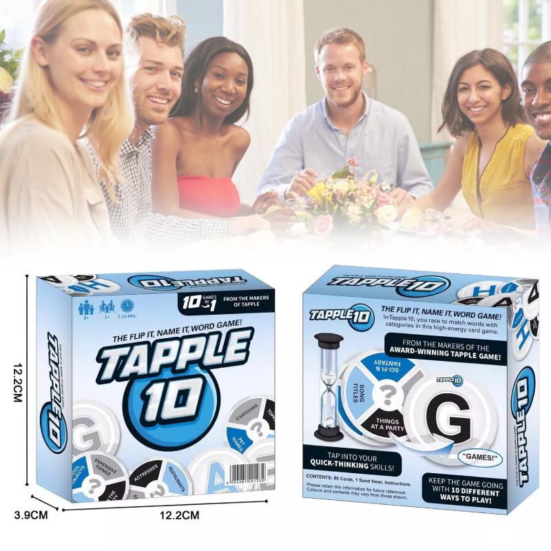Game Word Tapple Fast Paced Family English Board Game Learning Play Ages All